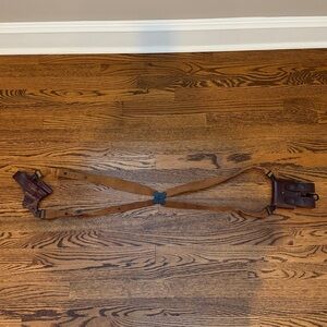 Galco Brown Leather Adjustable Gun Shoulder Holster